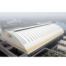 Prefabricated Longitudinal Steel Space Frame Structure Bulk Storage Coal Shed Construction